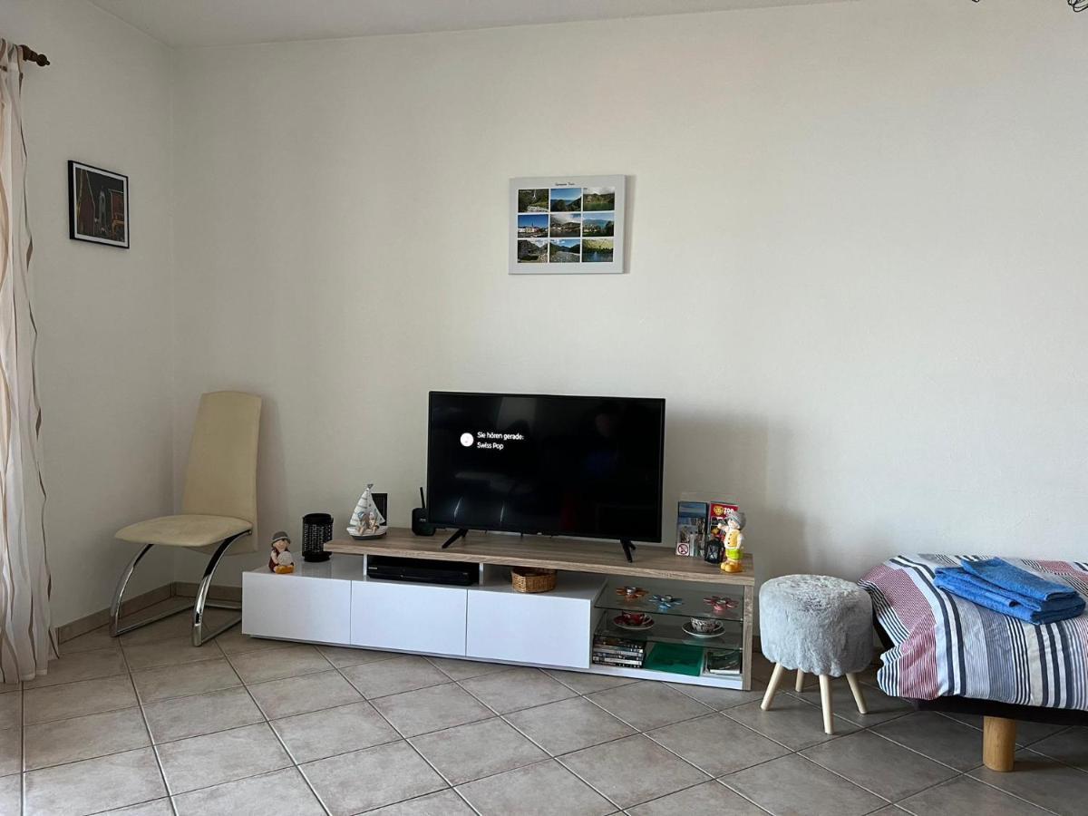 1 Zimmer Apartment Mit Seesicht Und Pool Gambarogno Luaran gambar